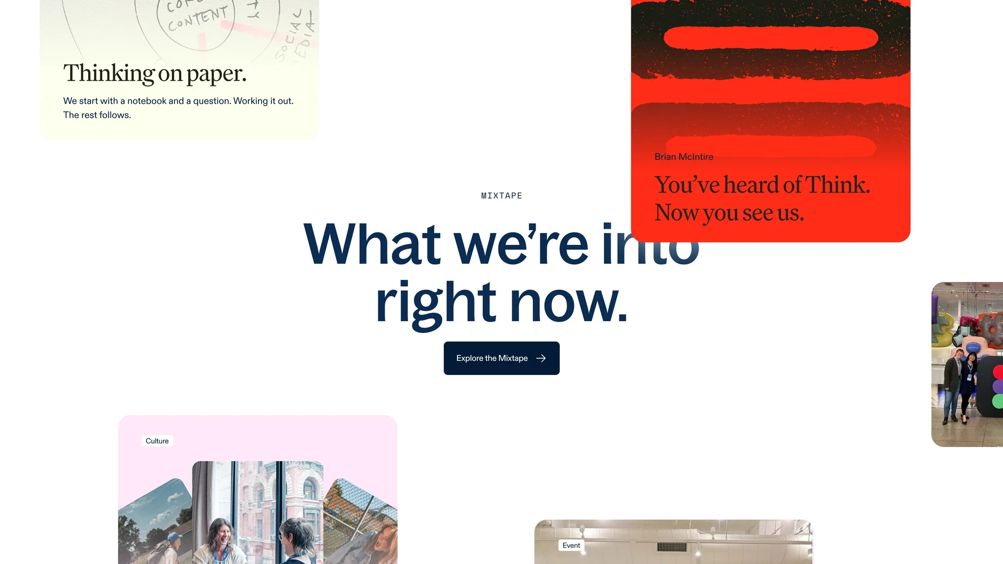 Think Company brand guideline and digital expression
